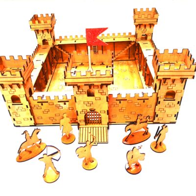 fort, Killa, Castle with Solders (Wooden)