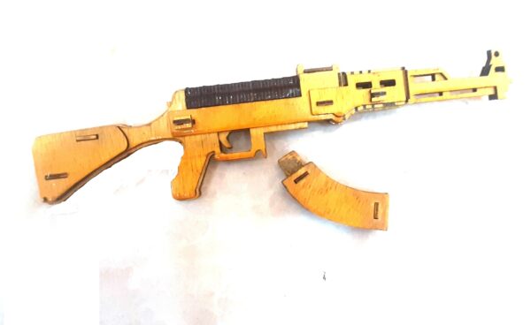Toy Gun Wooden (AK 47) - Image 4