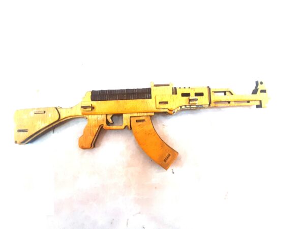 Toy Gun Wooden (AK 47) - Image 3